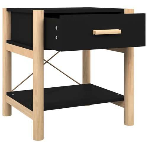 Noćni ormarići 2 kom crni 42 x 38 x 45 cm od konstruiranog drva - Crna 2 Cijena