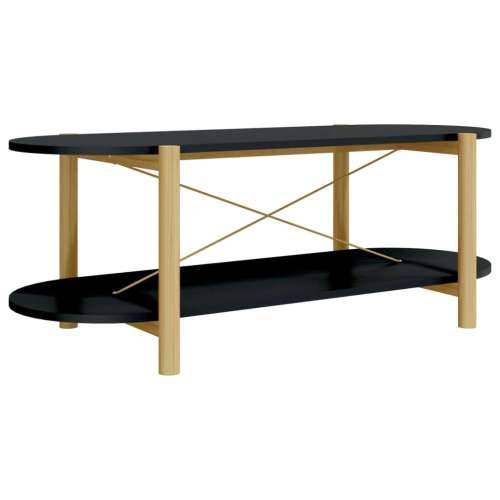 Stolić za kavu crni 110 x 48 x 40 cm od konstruiranog drva - Crna 1 Cijena