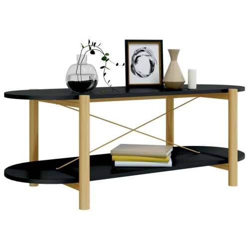 Stolić za kavu crni 110 x 48 x 40 cm od konstruiranog drva - Crna 1 Cijena