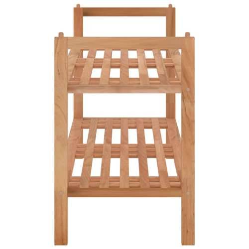 Stalak za cipele 69 x 27 x 41 cm od masivnog drva oraha - 1 Cijena