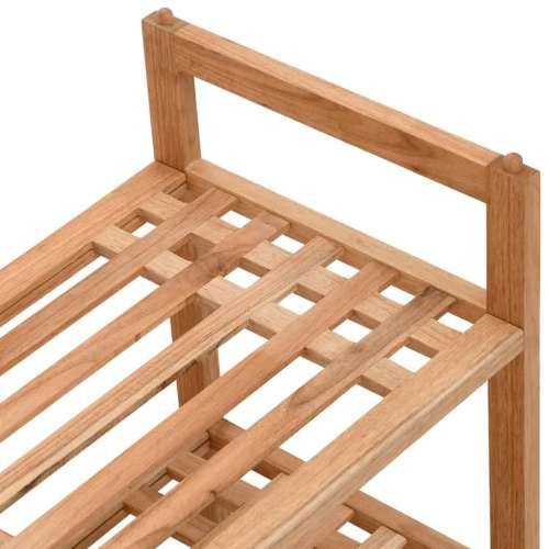Stalak za cipele 69 x 27 x 41 cm od masivnog drva oraha - 1 Cijena