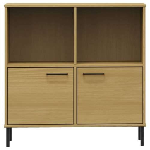 Regal za knjige smeđi 90 x 35 x 90,5 cm od masivnog drva OSLO - Smeđa 1 Cijena