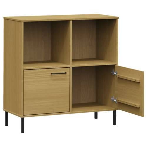 Regal za knjige smeđi 90 x 35 x 90,5 cm od masivnog drva OSLO - Smeđa 1 Cijena