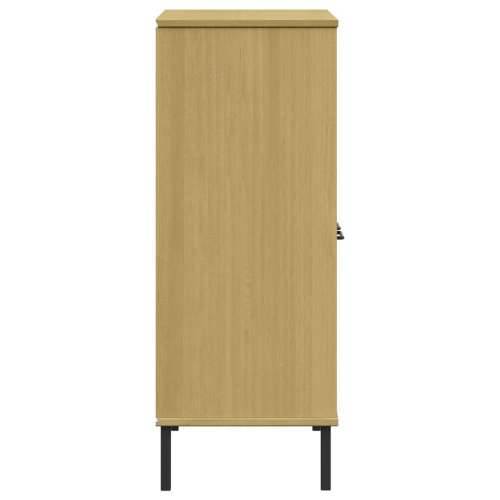 Regal za knjige smeđi 90 x 35 x 90,5 cm od masivnog drva OSLO - Smeđa 1 Cijena