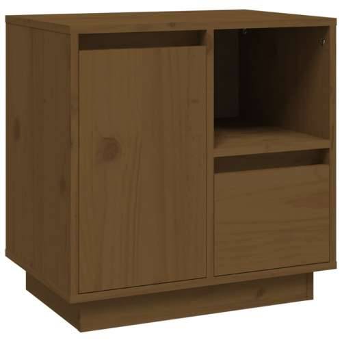 Noćni ormarić boja meda 50 x 34 x 50 cm od masivne borovine - boja meda 1 Cijena
