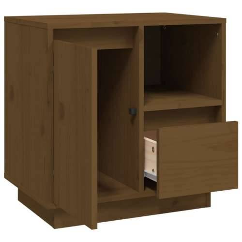 Noćni ormarić boja meda 50 x 34 x 50 cm od masivne borovine - boja meda 1 Cijena