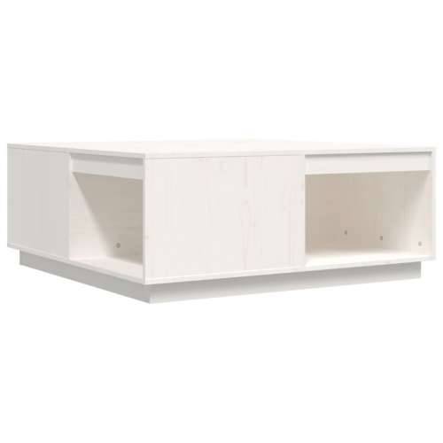 Stolić za kavu bijeli 100 x 101 x 40,5 cm od masivne borovine - Bijela 100 x 101 x 40.5 cm 1 Cijena