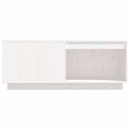 Stolić za kavu bijeli 100 x 101 x 40,5 cm od masivne borovine - Bijela 100 x 101 x 40.5 cm 1 Cijena