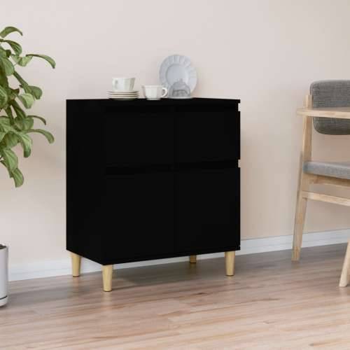 Komoda crna 60 x 35 x 70 cm od konstruiranog drva - Crna 1 Cijena
