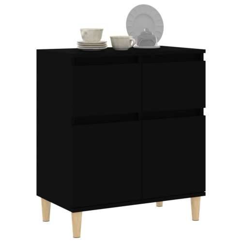 Komoda crna 60 x 35 x 70 cm od konstruiranog drva - Crna 1 Cijena