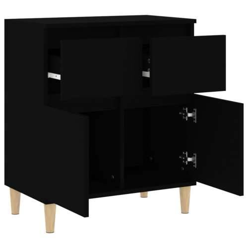 Komoda crna 60 x 35 x 70 cm od konstruiranog drva - Crna 1 Cijena