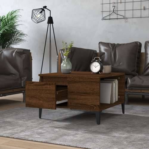 Stolić za kavu boja hrasta 55 x 55 x 36,5 cm konstruirano drvo - Smeđi hrast 1 Cijena