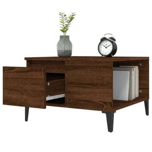 Stolić za kavu boja hrasta 55 x 55 x 36,5 cm konstruirano drvo - Smeđi hrast 1 Cijena