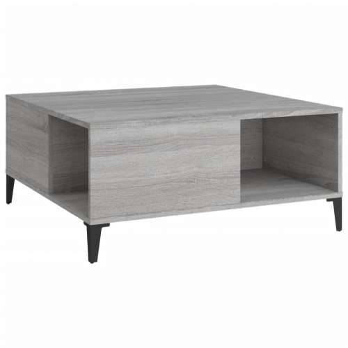 Stolić za kavu boja sivog hrasta 80x80x36,5cm konstruirano drvo - Sivi hrast sonoma 1 Cijena