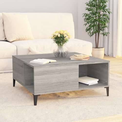 Stolić za kavu boja sivog hrasta 80x80x36,5cm konstruirano drvo - Sivi hrast sonoma 1 Cijena