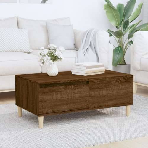 Stolić za kavu smeđa boja hrasta 90x50x36,5cm konstruirano drvo - Smeđi hrast 1 Cijena