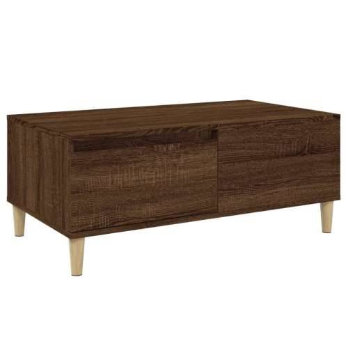 Stolić za kavu smeđa boja hrasta 90x50x36,5cm konstruirano drvo - Smeđi hrast 1 Cijena