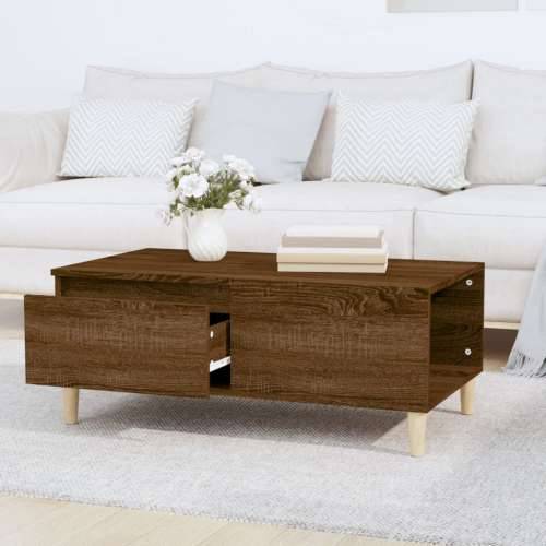 Stolić za kavu smeđa boja hrasta 90x50x36,5cm konstruirano drvo - Smeđi hrast 1 Cijena