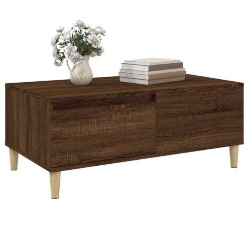 Stolić za kavu smeđa boja hrasta 90x50x36,5cm konstruirano drvo - Smeđi hrast 1 Cijena