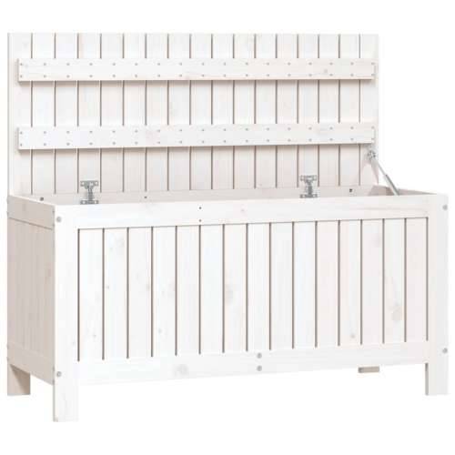 Vrtna kutija za pohranu 108x42,5x54 cm od masivne borovine - Bijela boja bora 108 x 42.5 x 54 cm Cijena
