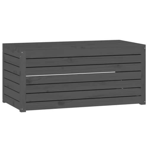 Vrtna kutija siva 101 x 50,5 x 46,5 cm od masivne borovine - Siva 101 x 50.5 x 46.5 cm Cijena