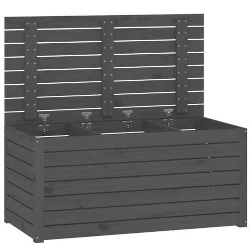 Vrtna kutija siva 101 x 50,5 x 46,5 cm od masivne borovine - Siva 101 x 50.5 x 46.5 cm Cijena
