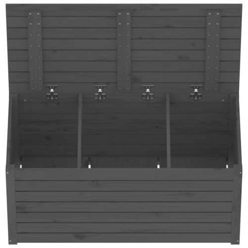 Vrtna kutija siva 101 x 50,5 x 46,5 cm od masivne borovine - Siva 101 x 50.5 x 46.5 cm Cijena