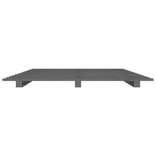 Okvir za krevet sivi 90 x 200 cm od masivne borovine - Siva 90 x 200 cm Cijena