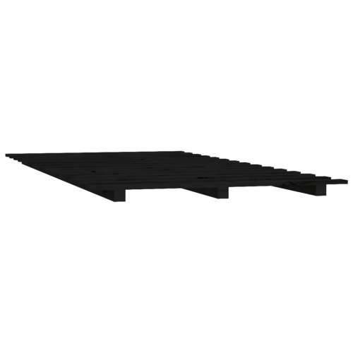 Okvir za krevet crni 90 x 200 cm od masivne borovine - Crna 90 x 200 cm Cijena