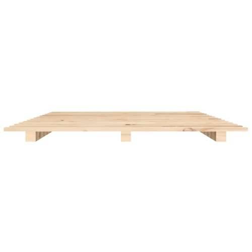 Okvir za krevet 100 x 200 cm od masivne borovine - Prirodna 100 x 200 cm Cijena
