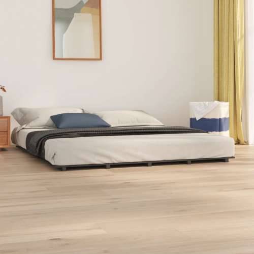 Okvir za krevet od borovine sivi 180x200 cm - Siva 180 x 200 cm Cijena