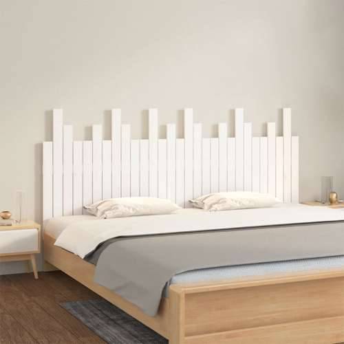 Zidno uzglavlje bijelo 185x3x80 cm od masivne borovine - Bijela 185 x 80 cm 1 Cijena