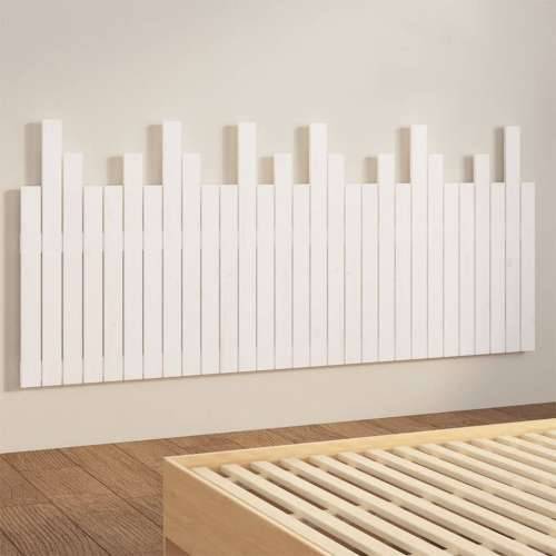 Zidno uzglavlje bijelo 185x3x80 cm od masivne borovine - Bijela 185 x 80 cm 1 Cijena
