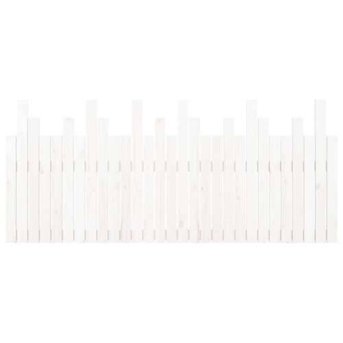 Zidno uzglavlje bijelo 185x3x80 cm od masivne borovine - Bijela 185 x 80 cm 1 Cijena