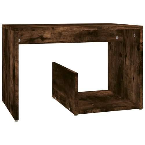 Bočni stolić boja dimljenog hrasta 59x36x38cm konstruirano drvo - Dimljeni hrast 1 Cijena