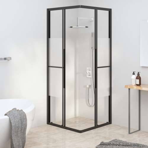 Tuš kabina napola matirana ESG 70 x 70 x 180 cm crna - 70 x 70 x 180 cm napola matirano Cijena