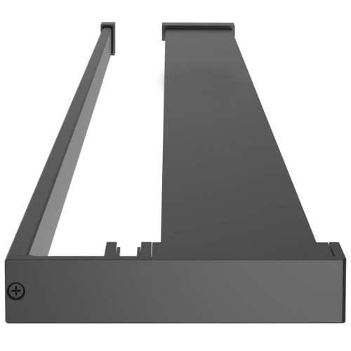 Polica za stijenku tuš-kabine crna 90 cm aluminijska - Crna 90 cm Cijena