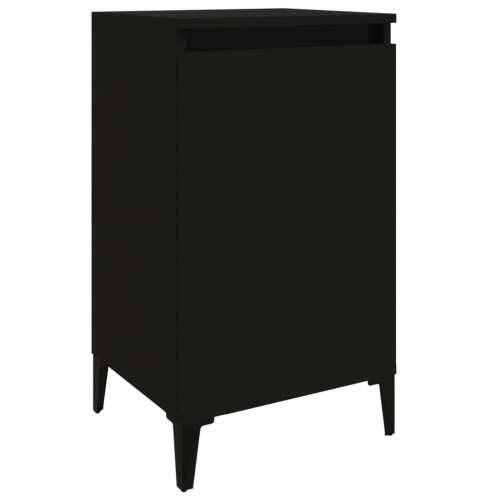 Noćni ormarići 2 kom crni 40 x 35 x 70 cm konstruirano drvo - Crna 2 Cijena