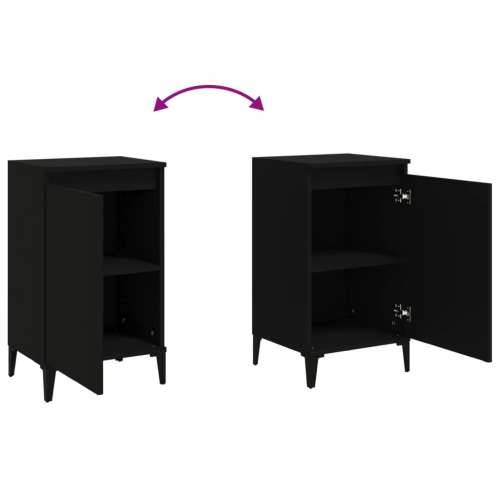 Noćni ormarići 2 kom crni 40 x 35 x 70 cm konstruirano drvo - Crna 2 Cijena