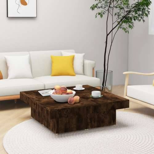 Stolić za kavu boja hrasta 90x90x28 cm od konstruiranog drva - Dimljeni hrast 1 Cijena