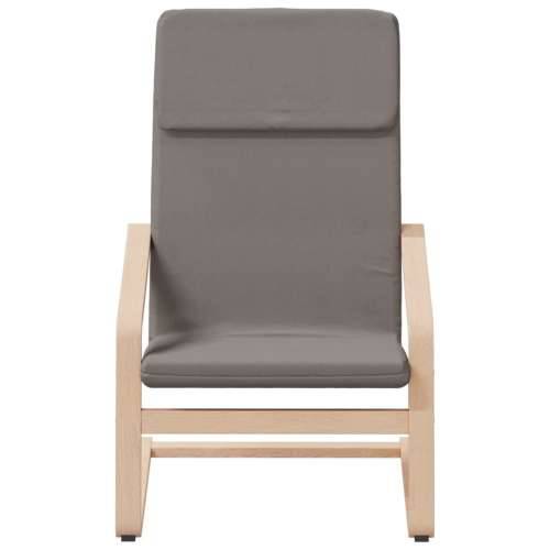 Stolica za opuštanje s tabureom od tkanine smeđesiva Cijena