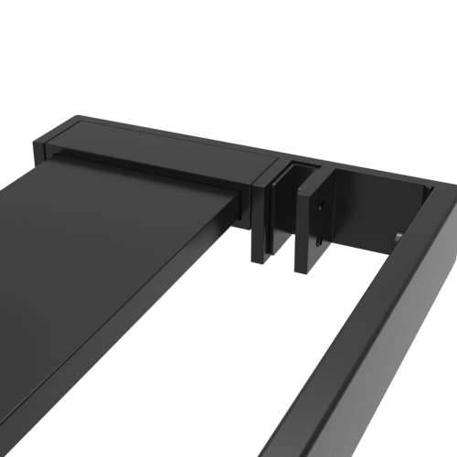 Polica za zid tuš-kabine crna 80 cm aluminijska - Crna 80 cm Cijena
