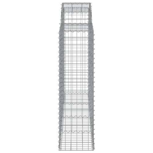 Lučne gabionske košare 5 kom 200x50x140/160cm pocinčano željezo - 200 x 50 x 140/160 cm 5 Cijena