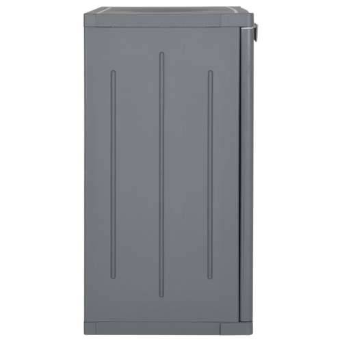 Vrtni ormarić za pohranu sivi 65 x 45 x 88 cm PP ratan - Siva 1 2 police Cijena