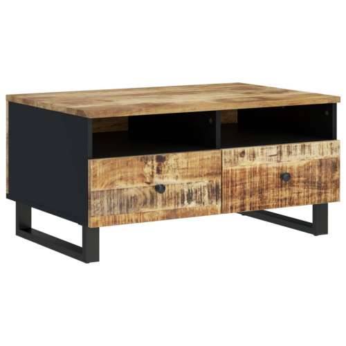 Stolić za kavu 80x54x40 cm od drva manga i konstruiranog drva - Svjetlosmeđa 1 Cijena