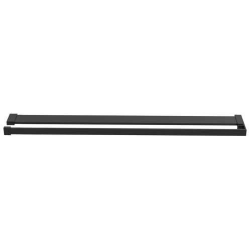 Pregrada za tuš s policom crna 80 x 195 cm s mutnim staklom ESG - Crna 80 x 195 cm Rešetke 2 x 2 Cijena