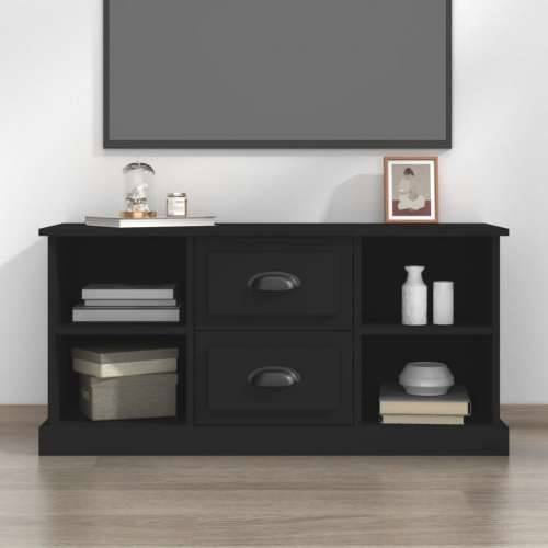 TV ormarić crni 99,5 x 35,5 x 48 cm od konstruiranog drva - Crna 1 Cijena