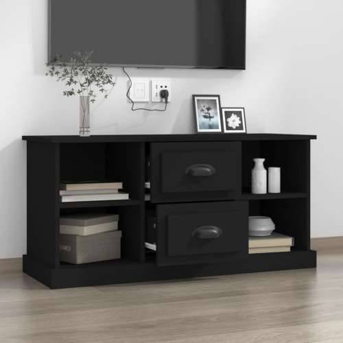 TV ormarić crni 99,5 x 35,5 x 48 cm od konstruiranog drva - Crna 1 Cijena