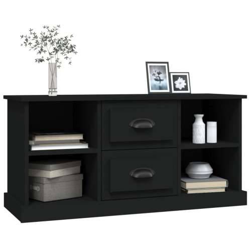 TV ormarić crni 99,5 x 35,5 x 48 cm od konstruiranog drva - Crna 1 Cijena