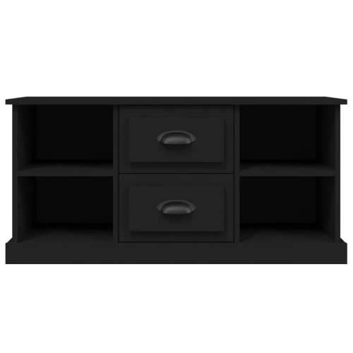 TV ormarić crni 99,5 x 35,5 x 48 cm od konstruiranog drva - Crna 1 Cijena